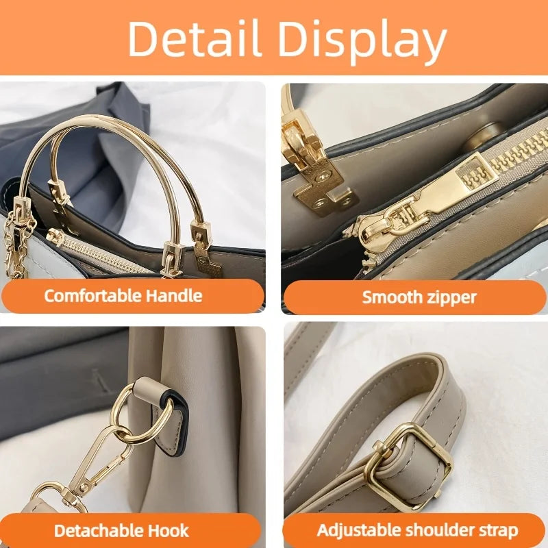 Bolsa Feminina Elegante com Franjas e Bolsos Internos – Uso Diário