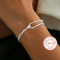 Pulseira de Prata Lei 925 Minimalista - Joia Feminina Elegante
