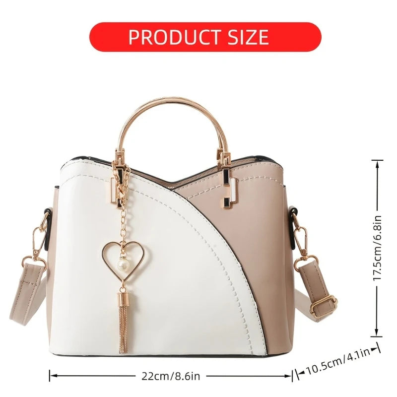 Bolsa Feminina Elegante com Franjas e Bolsos Internos – Uso Diário