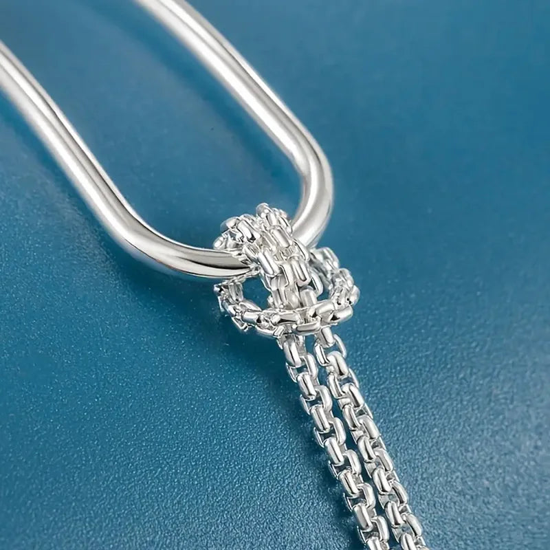 Pulseira de Prata Lei 925 Minimalista - Joia Feminina Elegante